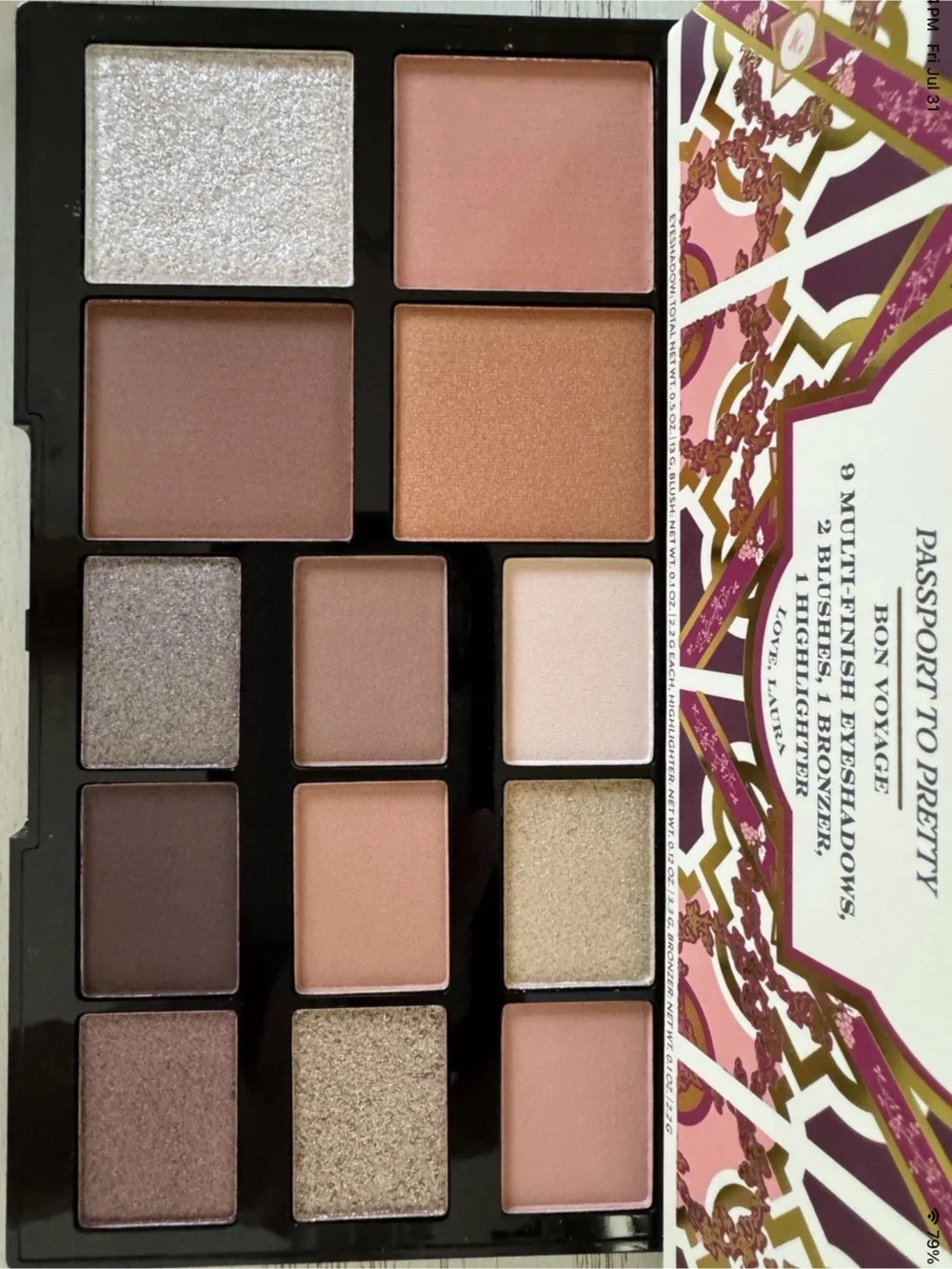 Laura Geller Passport to Pretty Neutral Eyeshadow Palette - Warm Neutrals & Gold